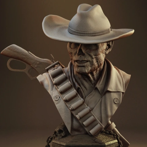 preview of The Ghoul Bust 3D Printing Figurine | Assembly