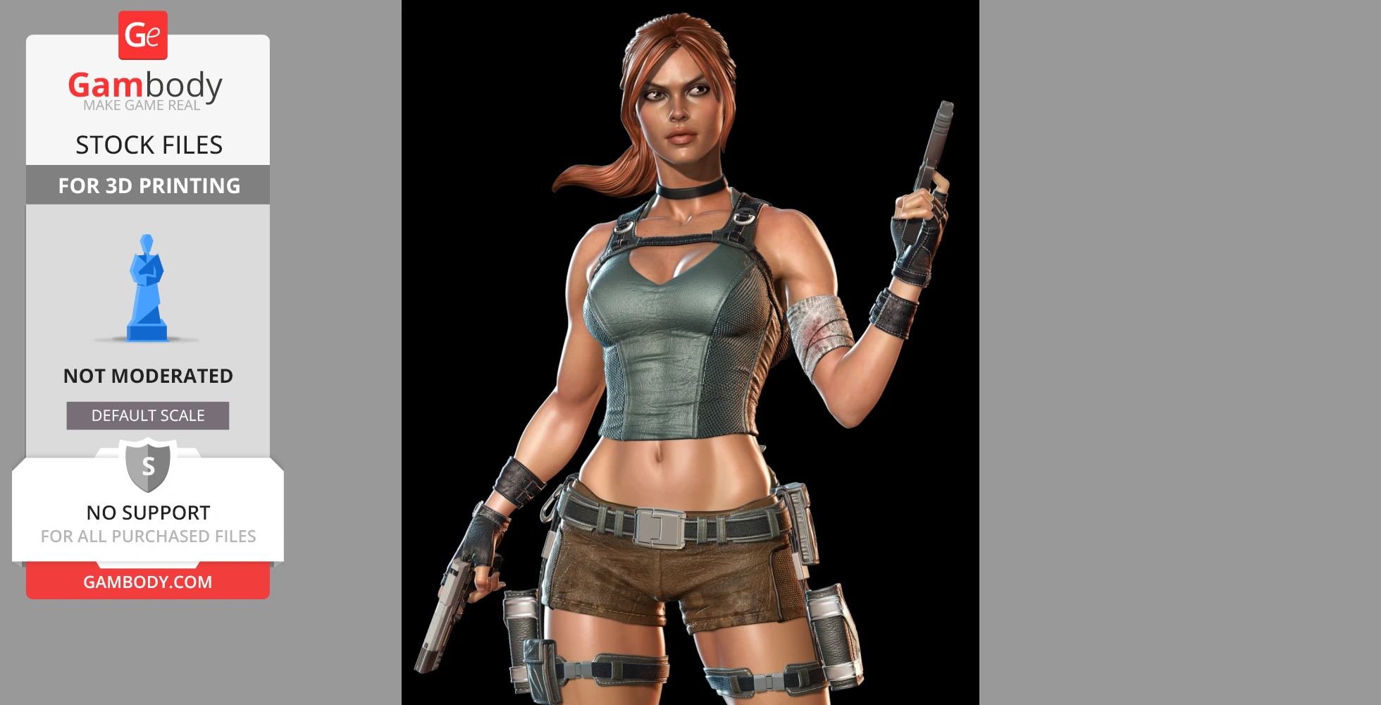 Buy Lara Croft 3D Printing Model