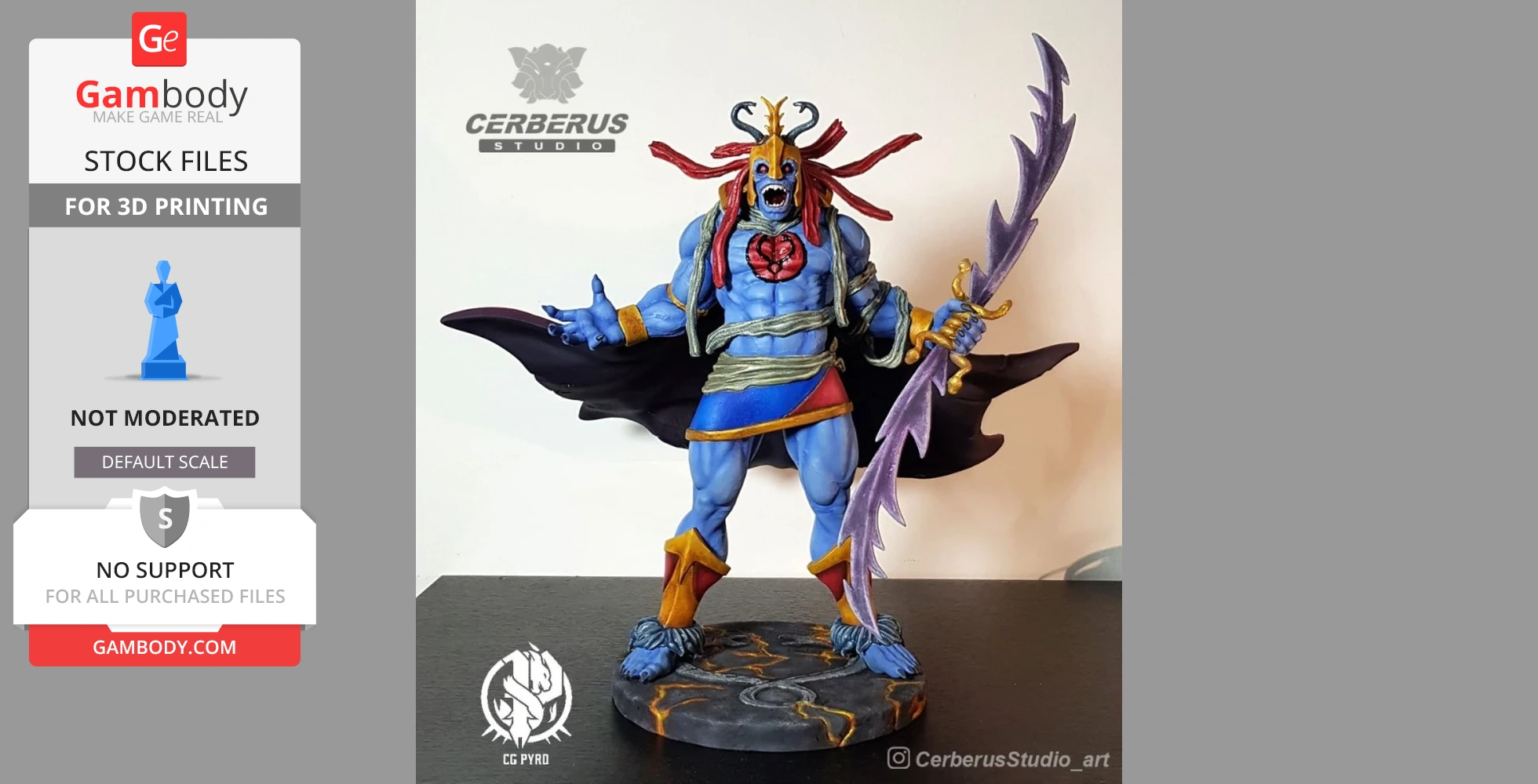 Buy MummRa Inmortal ThunderCats Figurine by CG Pyro