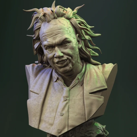 preview of Beetlejuice Bust 3D Printing Figurine | Assembly