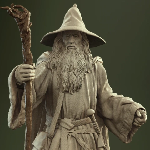 preview of Gandalf the Grey 3D Printing Figurine | Assembly