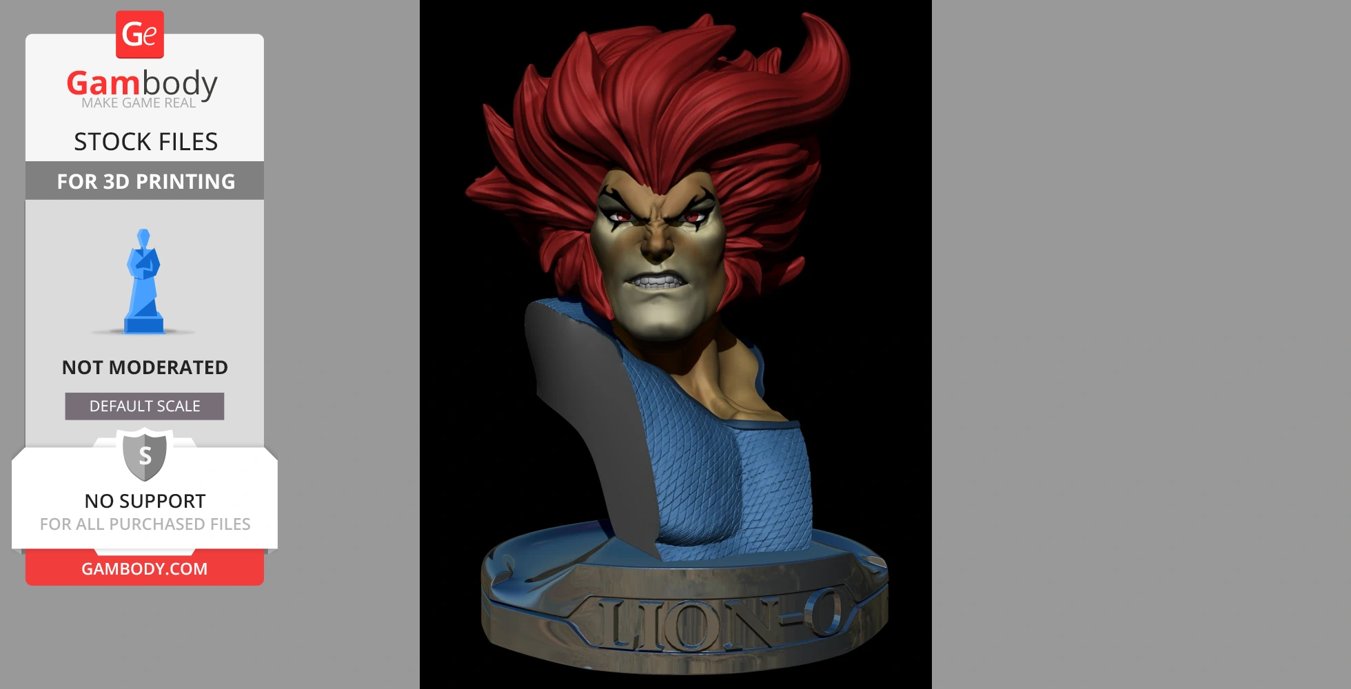 Buy Bust LionO Thundercats collectibles stl files