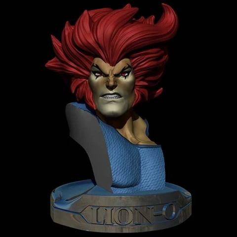 preview of Bust LionO Thundercats collectibles stl files