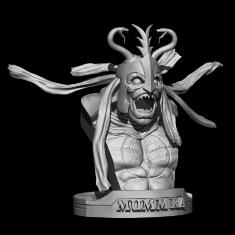 preview of Bust Mumm-Ra Thundercats collectibles stl files