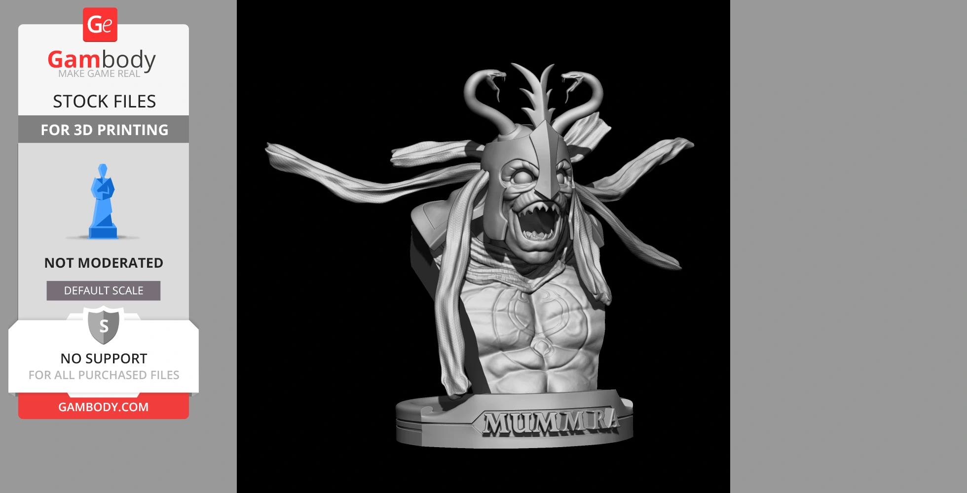 Buy Bust Mumm-Ra Thundercats collectibles stl files