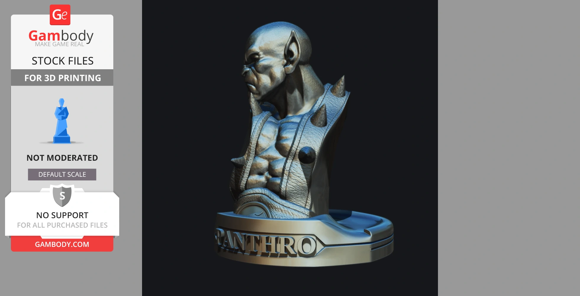 Buy Bust Panthro Thundercats collectibles stl files