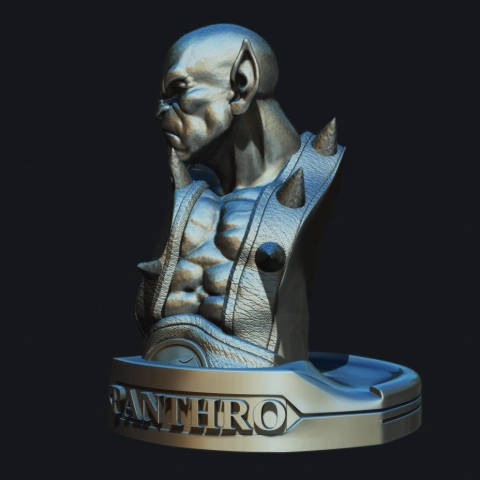 preview of Bust Panthro Thundercats collectibles stl files