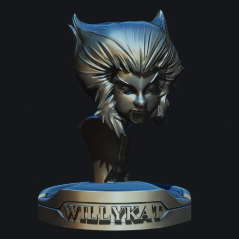 preview of Bust WilyKat Thundercats collectibles stl files