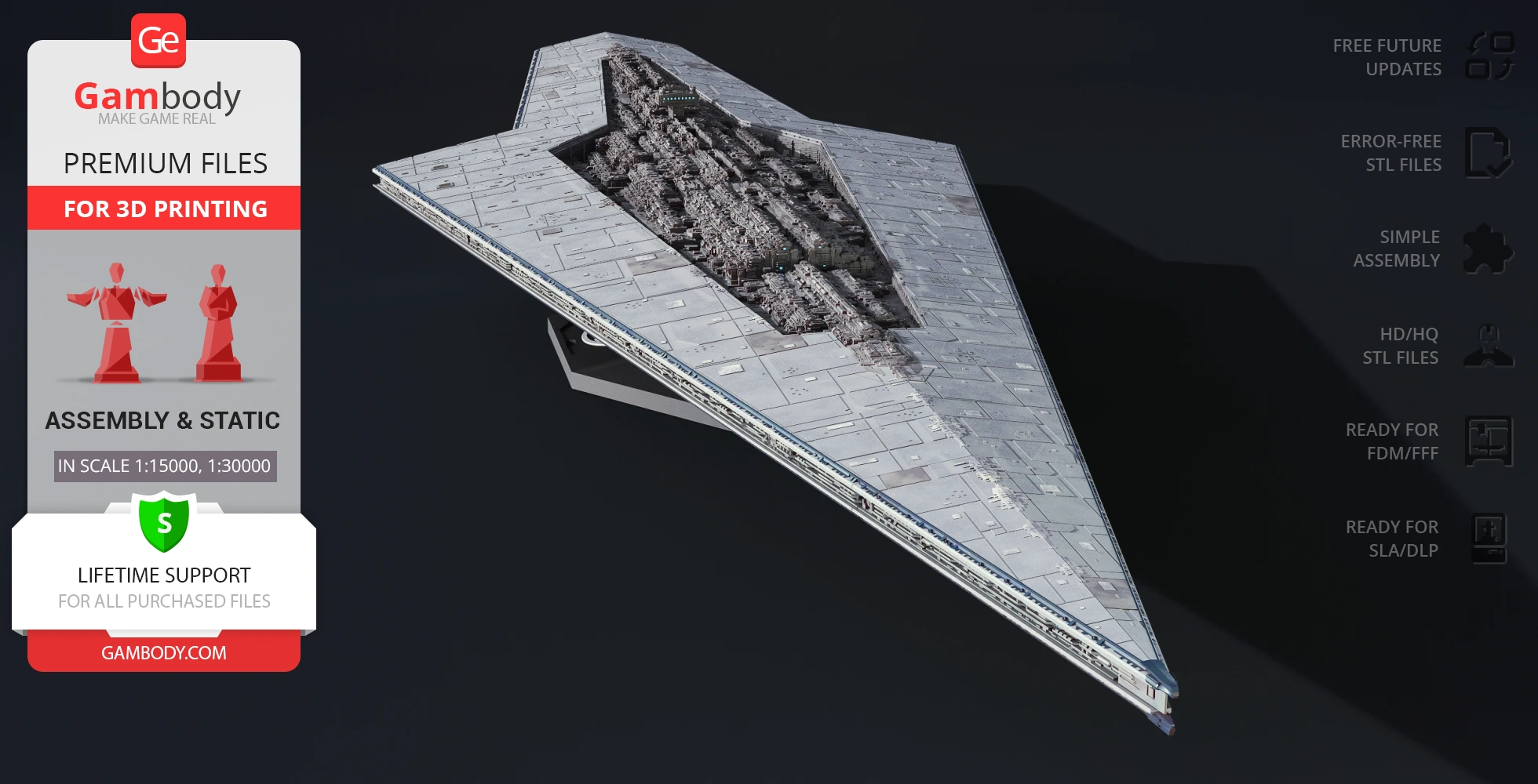 Buy Super Star Destroyer 3D Printing Model | Assembly