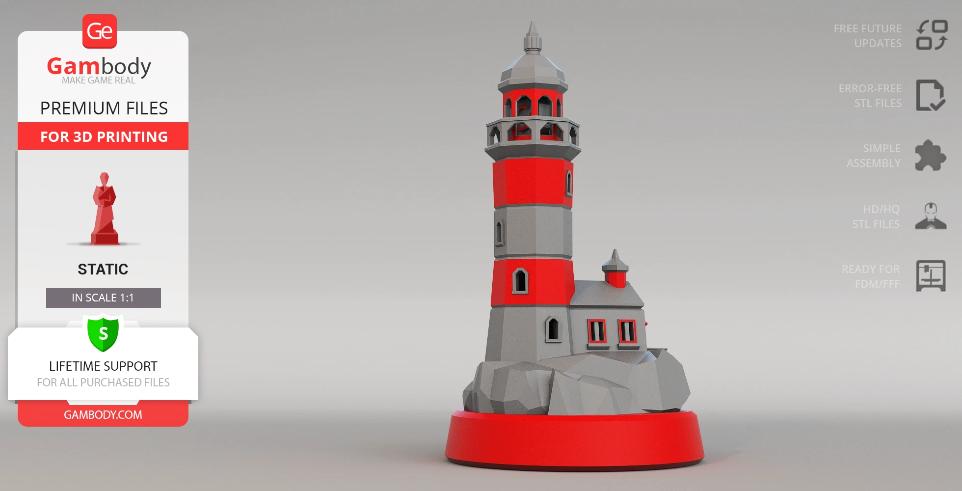 Buy Lighthouse Calibration Model for 3D Printer