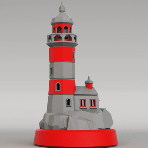 preview of Lighthouse Calibration Model for 3D Printer