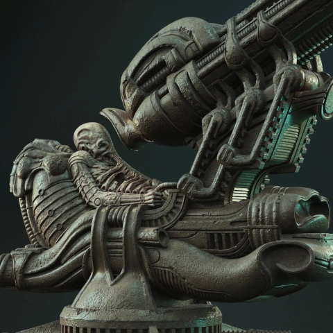 preview of Space Jockey 3D Printing Figurine | Assembly