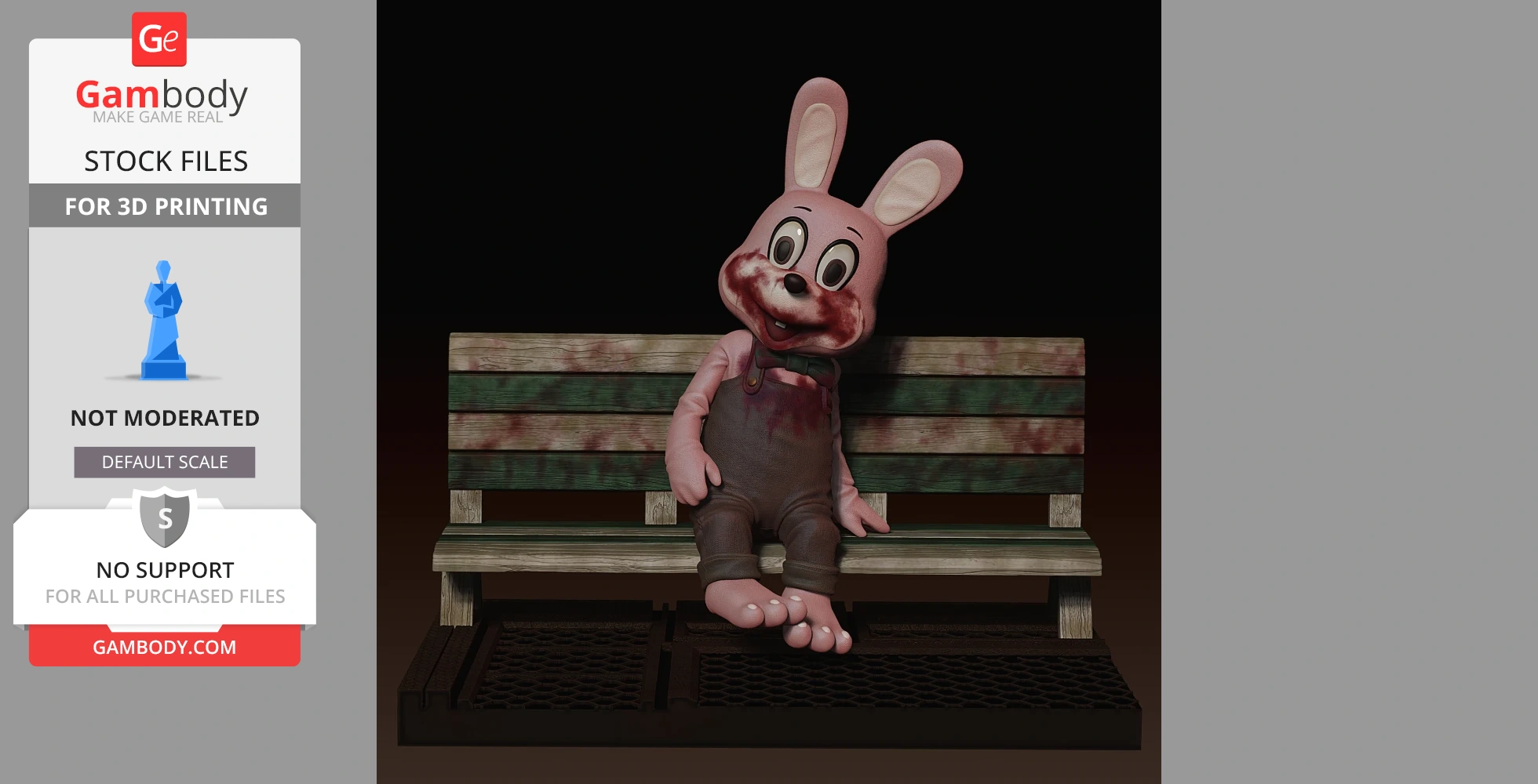 Buy Robbie the Rabbit 3D Printing Figurine Diorama