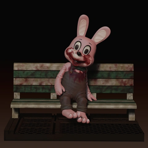 preview of Robbie the Rabbit 3D Printing Figurine Diorama