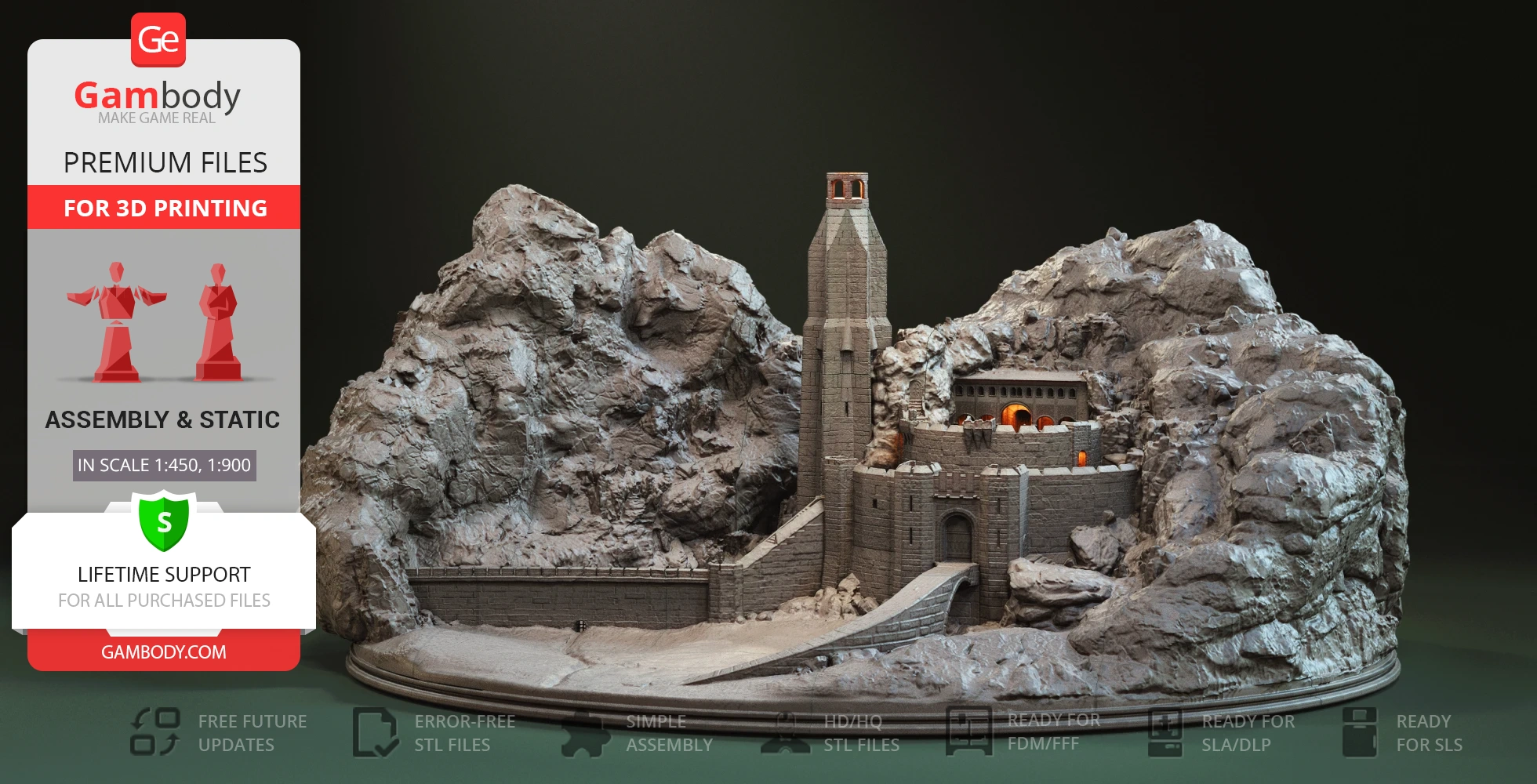 Buy Helm's Deep 3D Printer Files | Assembly