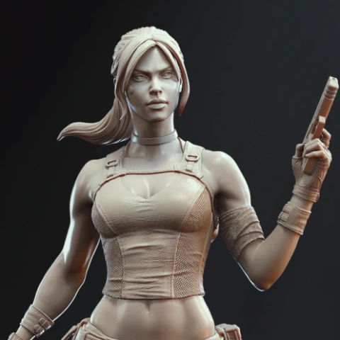 preview of Lara Croft Underworld 3D Printer Files | Assembly