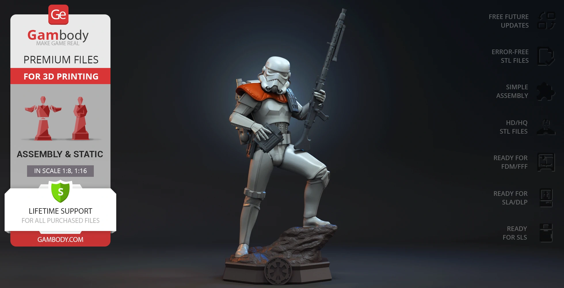 Buy Sandtrooper 3D Printer Files | Assembly