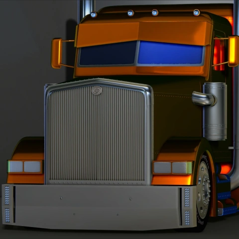 preview of American Heavy Truck Peterbilt 3D Printer Model