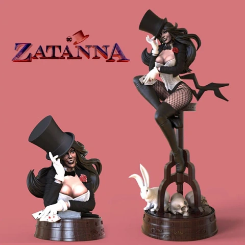 preview of Zatanna DC Comics STL files