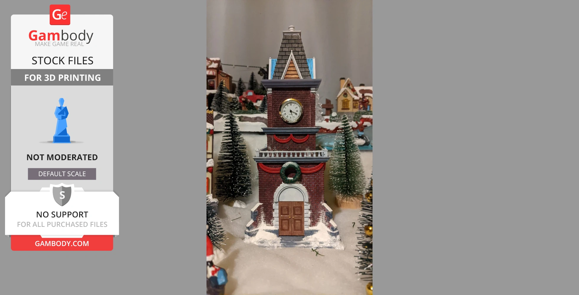 Buy Christmas Village Clock Tower