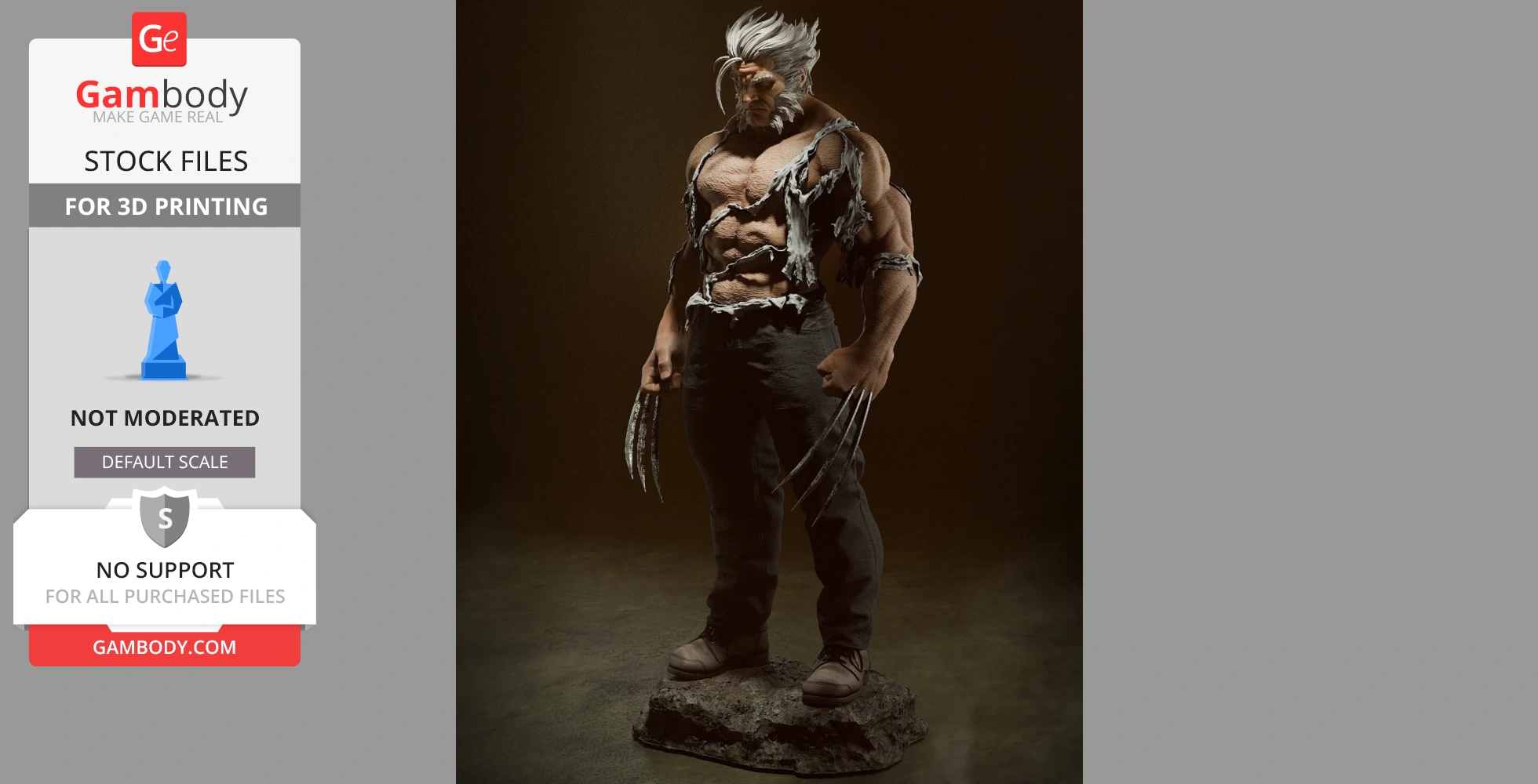 Buy Wolverine Logan 3D Printing Model