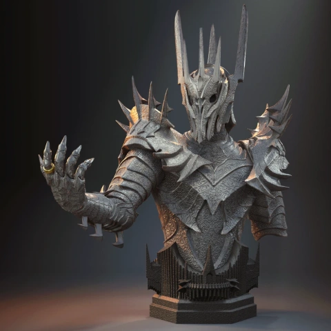 preview of Sauron Bust 3D Printer Files | Assembly