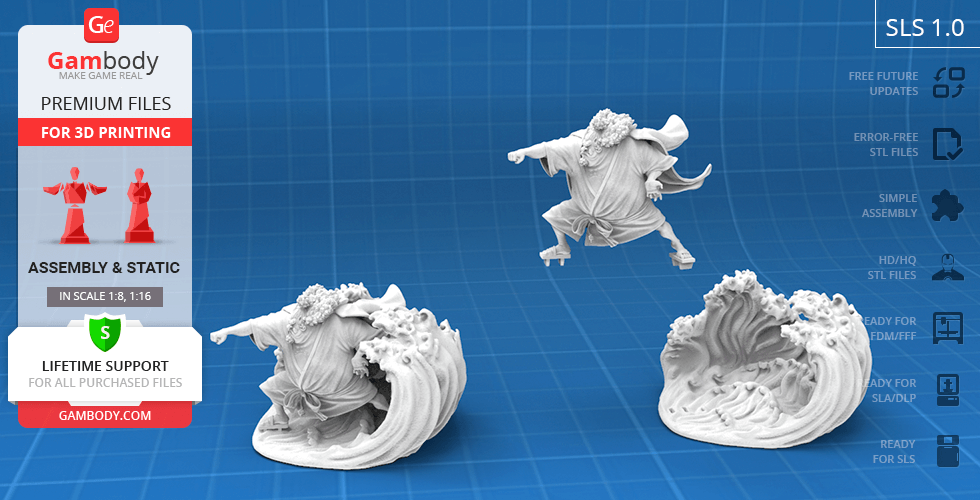 STL file Jinbe - Fanart - One Piece Anime 🎨・3D print model to  download・Cults