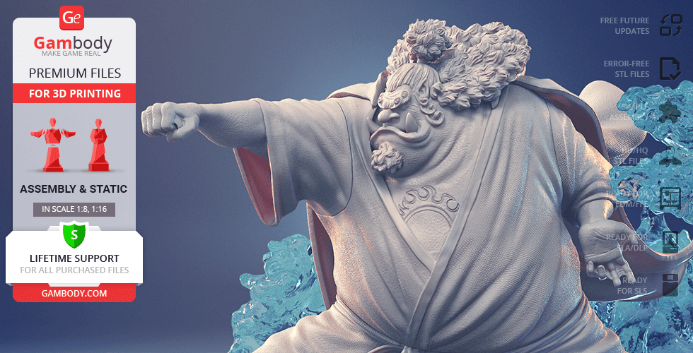 STL file Jinbe - Fanart - One Piece Anime 🎨・3D print model to  download・Cults