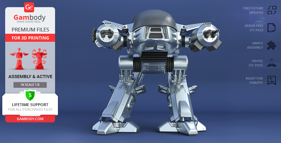 RoboCop 1987 - STL files for 3D Printing