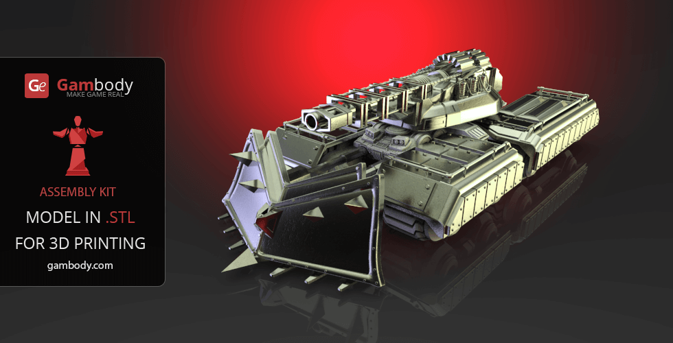 Mammoth Tank Accessories 3D Print Files - Set 2 | Assembly Model