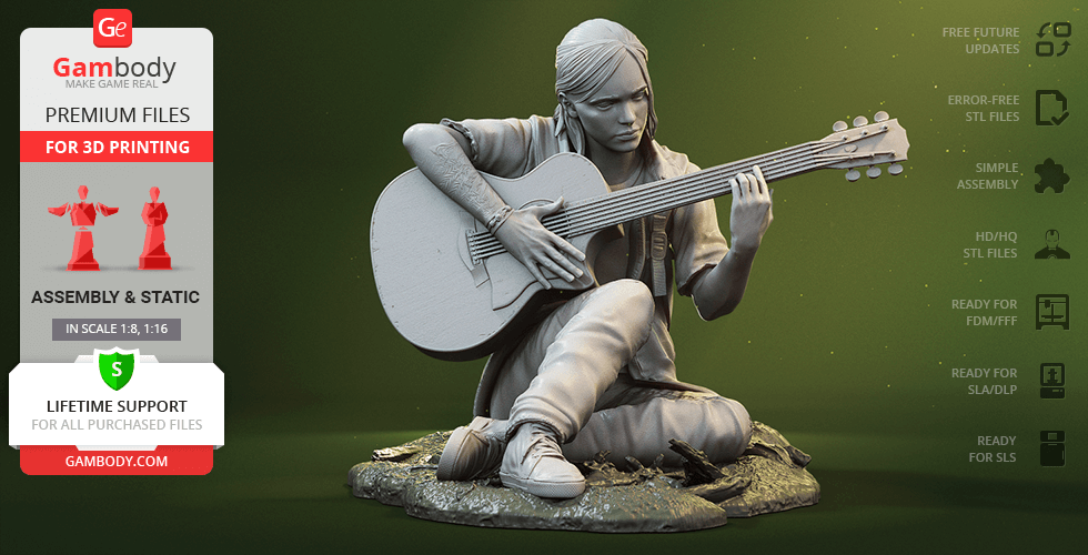 Ellie - The Last of Us Part 2 | 3D Print Model