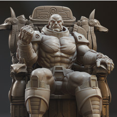preview of Apocalypse on Throne 3D Printing Figurine | Assembly