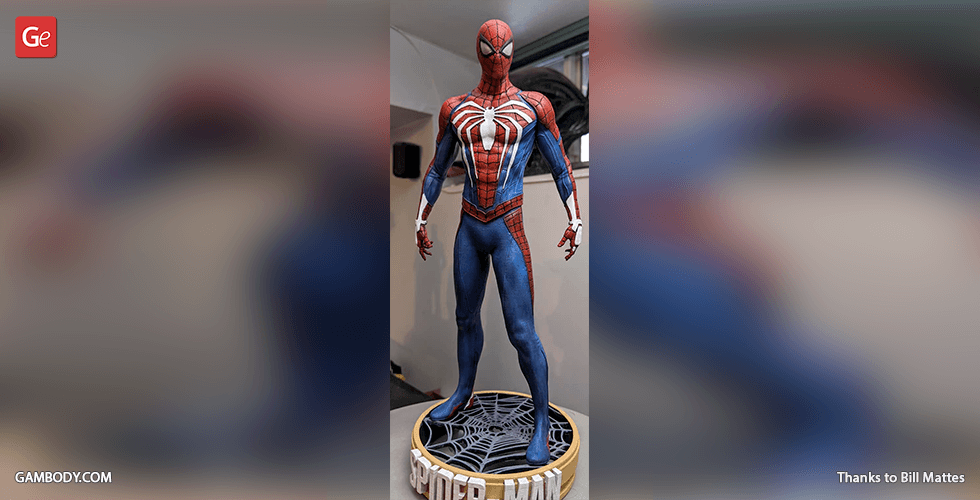 Spider-Man Game Suit 3D Printing Figurine | Assembly