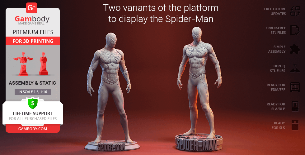 Spider-Man Game Suit - STL files for 3D Printing