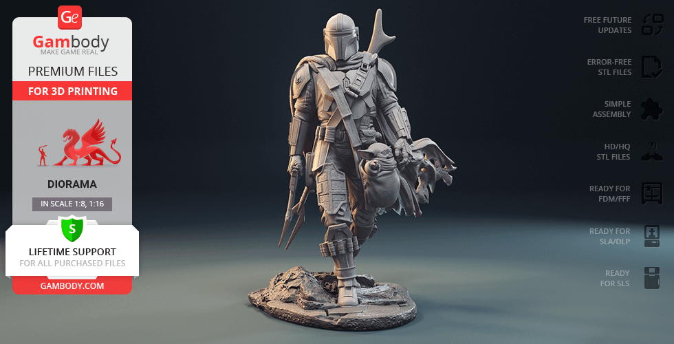 The Mandalorian - STL files for 3D Printing | Gambody