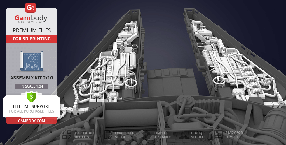 Millennium Falcon Interior Parts - STL files for 3D Printing