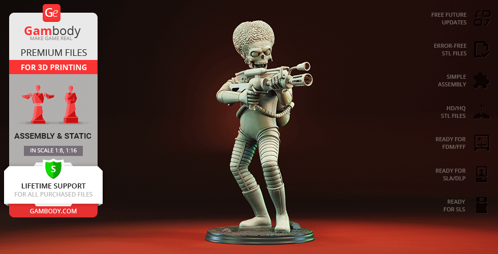 Buy Martian 3D Printing Figurine | Assembly