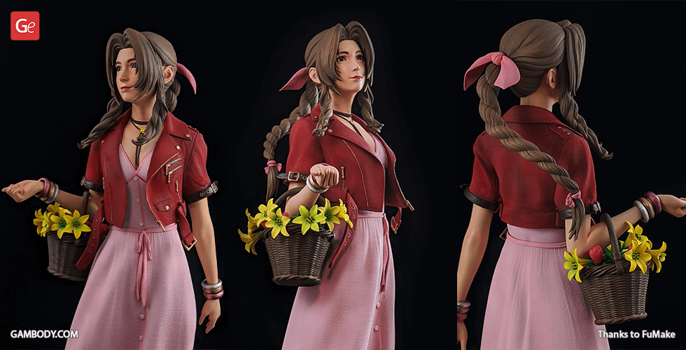 Buy Aerith Gainsborough 3D Printing Figurine | Assembly