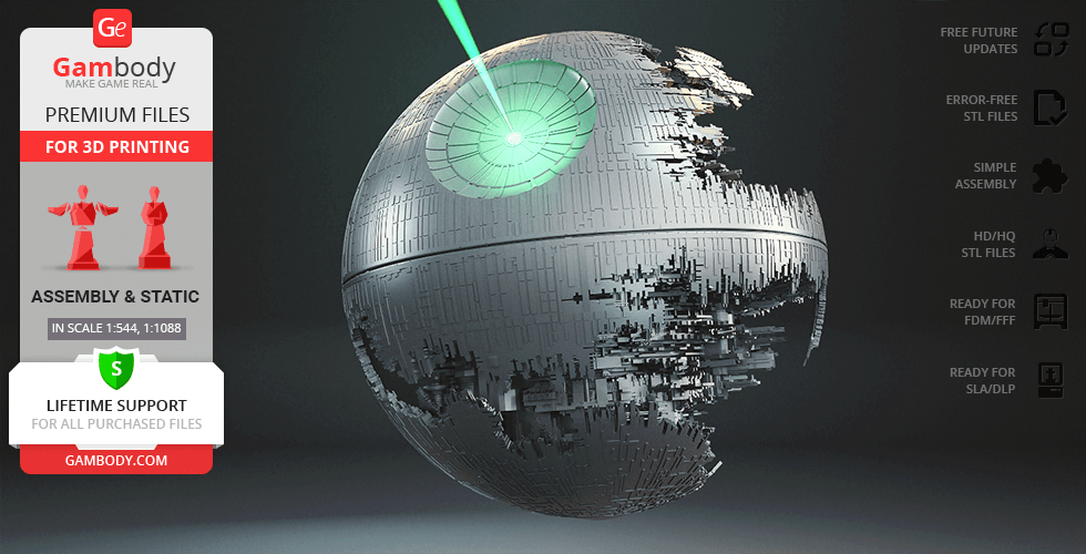 Buy Death Star II 3D Printing Model | Assembly