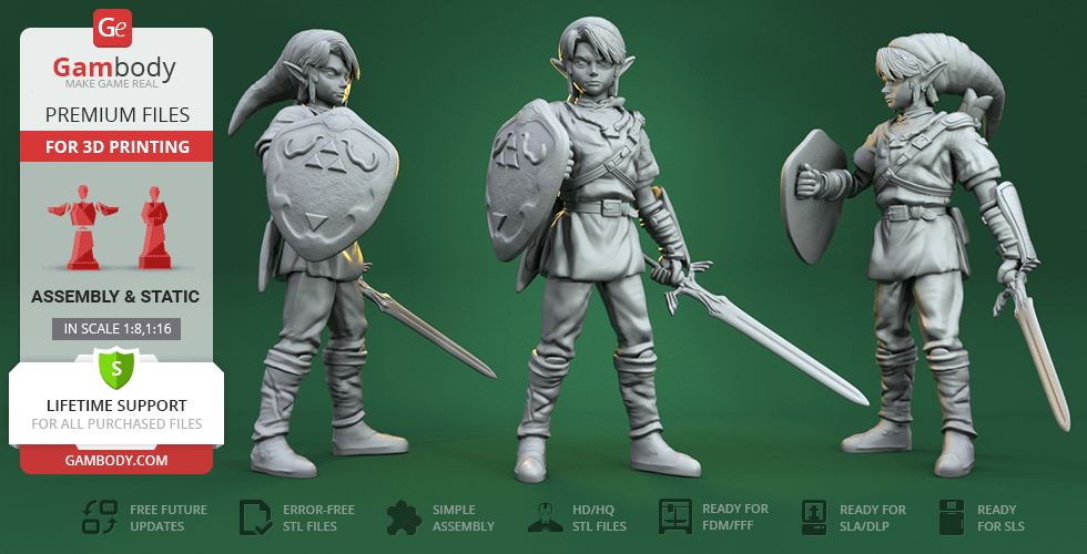 Link - The legend of Zelda Breath of the Wild - 3D model by