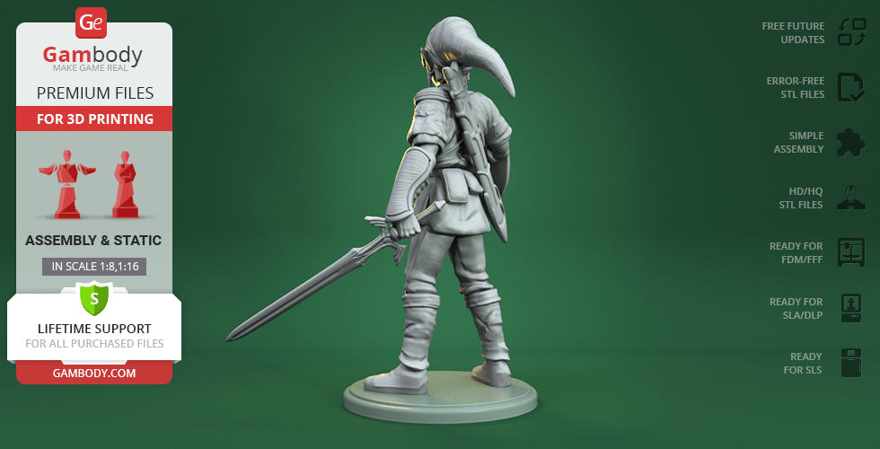 Link HD Statue - Zelda Tears Of The Kingdom - TOTK | 3D Print Model