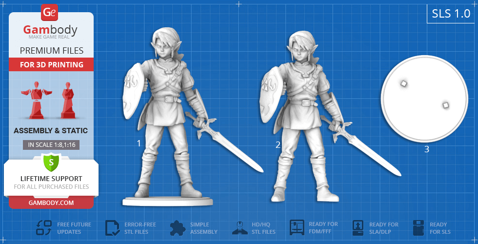 Link - Zelda Breath of the Wild 3D model 3D printable