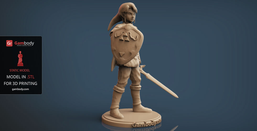 STL file The Legend of Zelda - Link 🔗・Model to download and 3D print・Cults