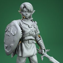 STL file Link Statue - The Legend of Zelda: Tears of the Kingdom 🔗・3D  printing design to download・Cults