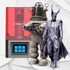 preview of Creality Resin 3D Printer + Loki + Robby the Robot