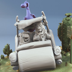 preview of The Flintstones 3D Printing Figurines in Diorama | Assembly