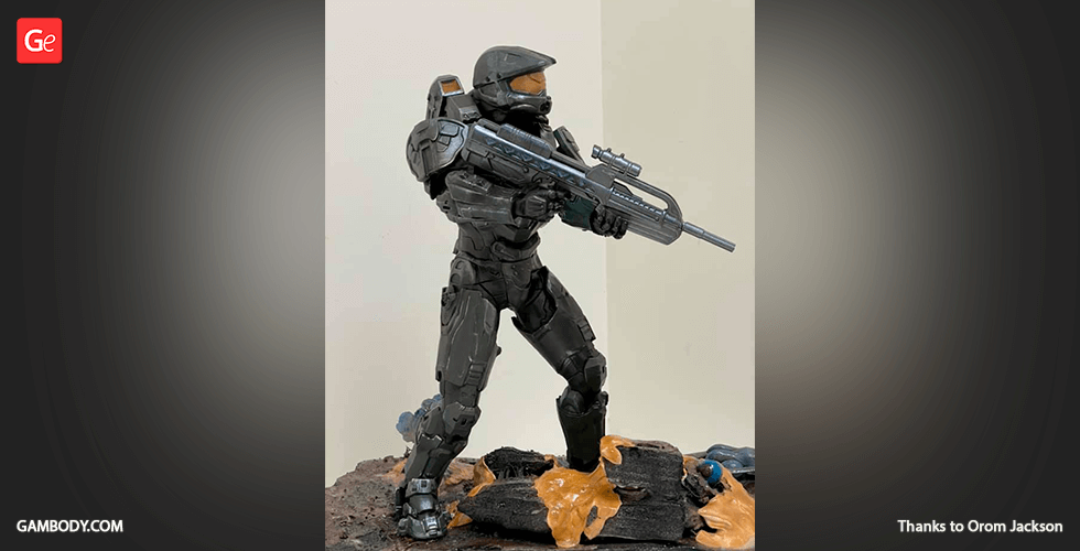 Halo 5 Master Chief full Armor for Cosplay 3D model 3D printable