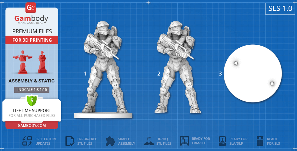 STL file halo combat evolved: master chief 😇・3D print design to