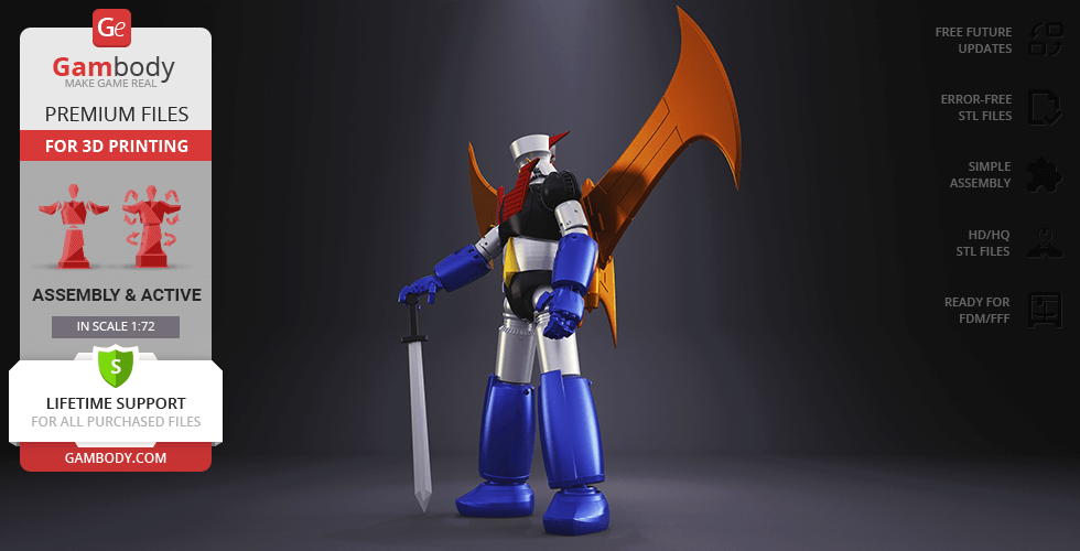 Mazinger Z - Supreme Edition - STL files for 3D Printing | Gambody