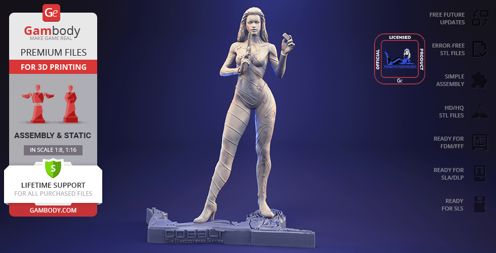 Buy Cobalt: The Pseudoverse Series 3D Printing Figurine | Assembly